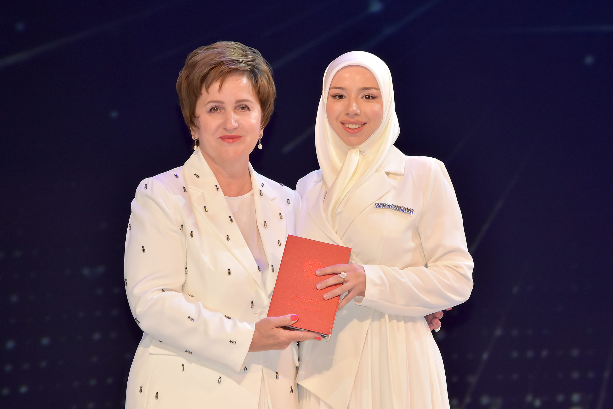 Students reviewing notes