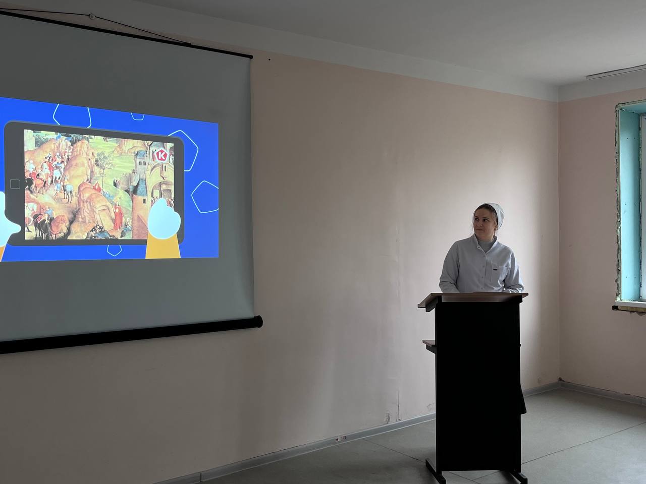 Modern interior of a campus hall